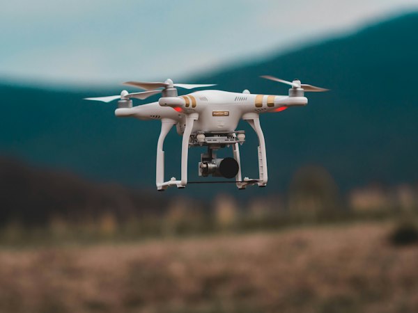 Drone in sky